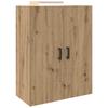 Wall Cabinet Set 2 Pcs Artisan Oak Finish 69.5 X 34 X 90 Cm Engineered Wood