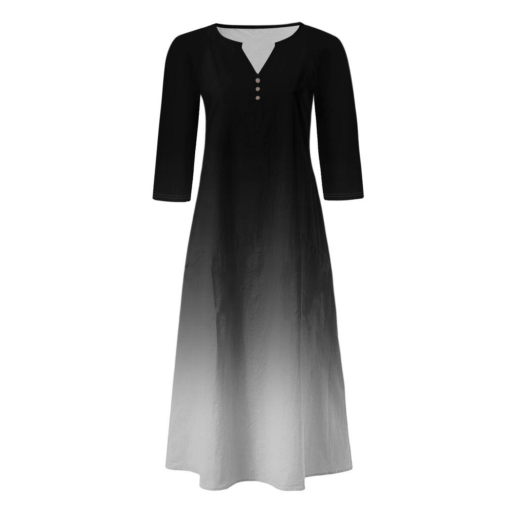 Women's Casual And Fashionable Round-neck Sleeveless Mid Length Dress