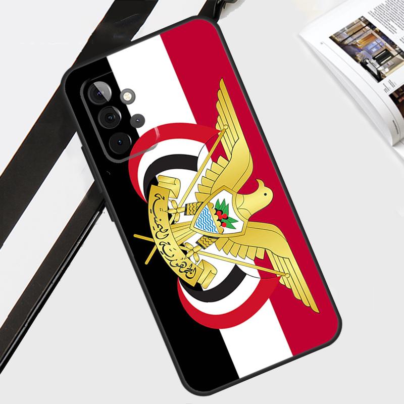 Yemen Coat of Arms Flag Case For Samsung Galaxy A55 A35 A15 A56 A36 A26 A16 A06 A54 A34 A14 A12 A22 A32 A52 A13 A53