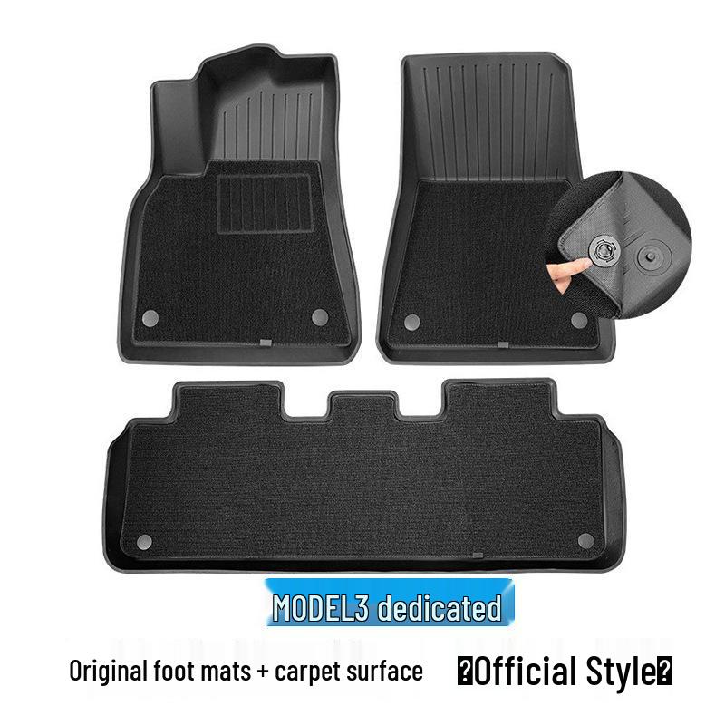 Custom TPE Floor and Trunk Mats for Tesla Model 3 & Y