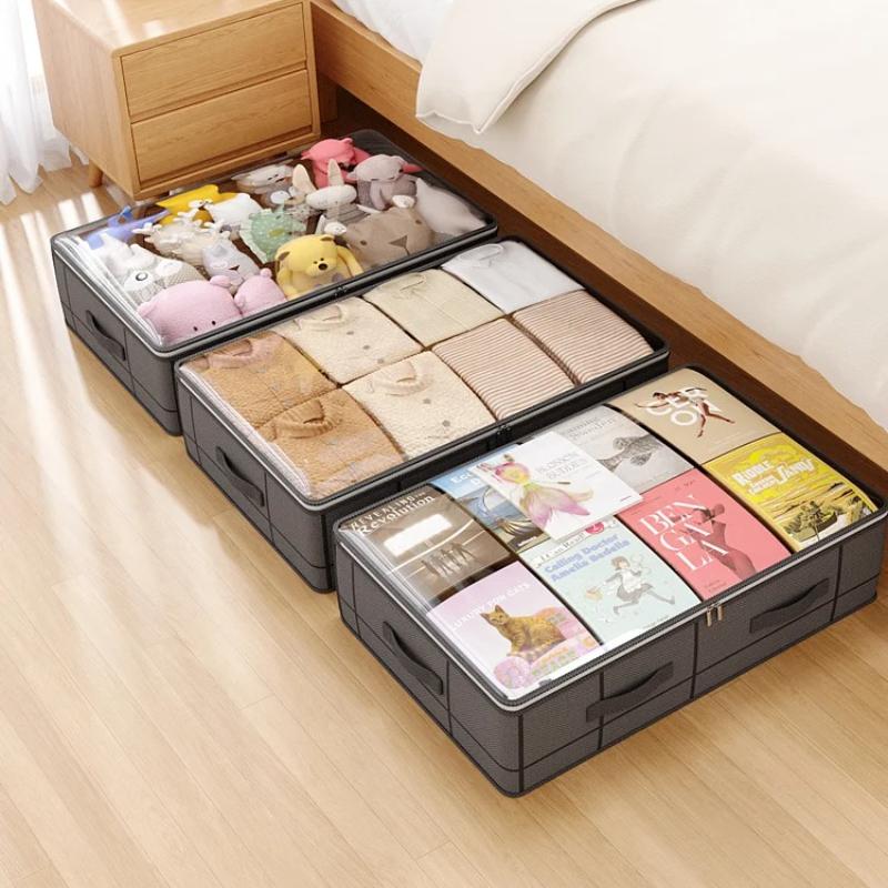 large clothes storage bag under bed Foldable quilt clothes storage bag doggy bag Bedroom dormitory organizer bag