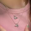 Elegant S925 Sterling Silver Water Drop Necklace - Women's Luxury Niche Design Choker with a Simple, Trendy Style.