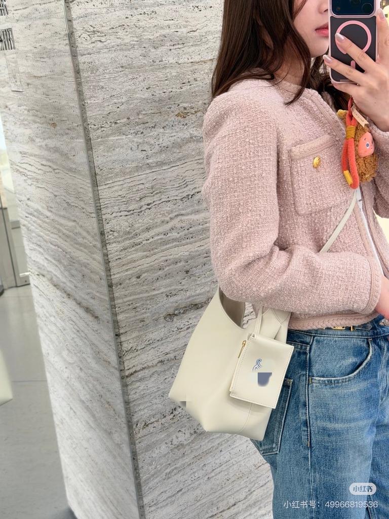 New leather tote bag women's bag shoulder armpit bag lazy bucket bag large capacity versatile model
