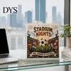 DIY Pearl Painting Football Stadium Kit, Soccer Ball Art Craft Kit for All Skill Levels Nights 3D Beginners Fans Gift Relaxing Activity