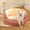 Thick Winter Warm Suede Pet Bed: Semi-Enclosed Octagonal Design
