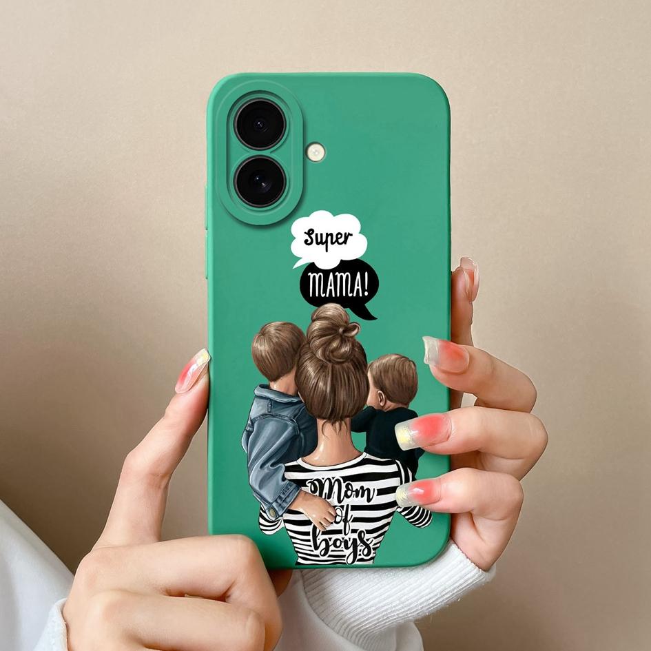 Aesthetic Phone Cover For Apple iPhone 16 Pro 16plus 16promax Fashion Cool Girl Boy Soft Liquid Silicone High Quality Super Shockproof For iPhone Capa