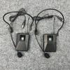 High-End U-Band Infrared Wireless Dual Microphone Lavalier Headset for Conference and Stage Use