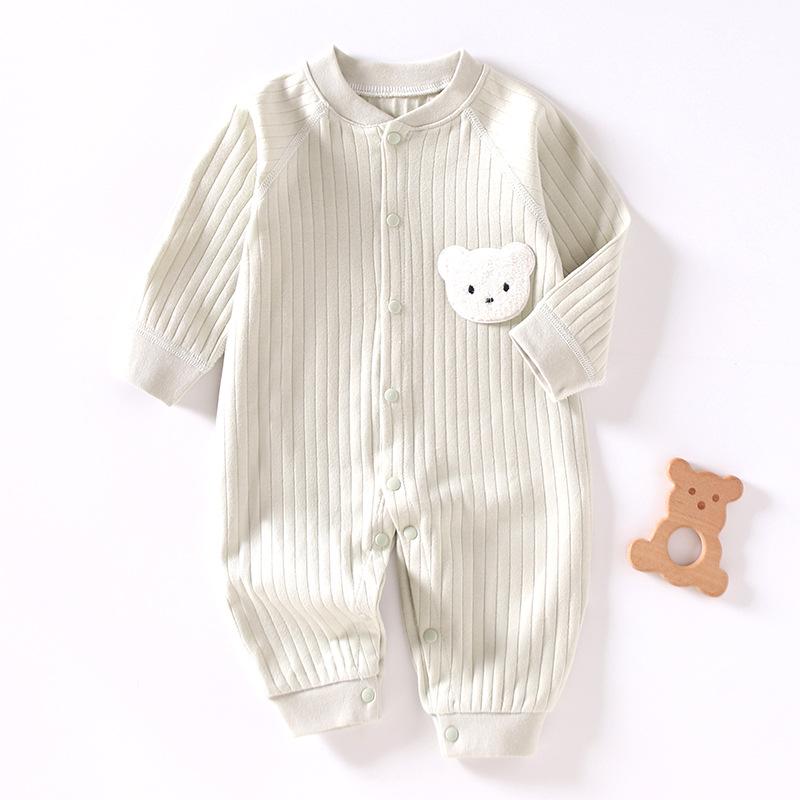 Unisex Baby Romper: Pure Cotton, Four Seasons, Air Conditioned Comfort, Perfect for Spring and Autumn.