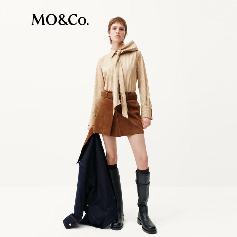 MO&Co. Striped Cardigan Shirt