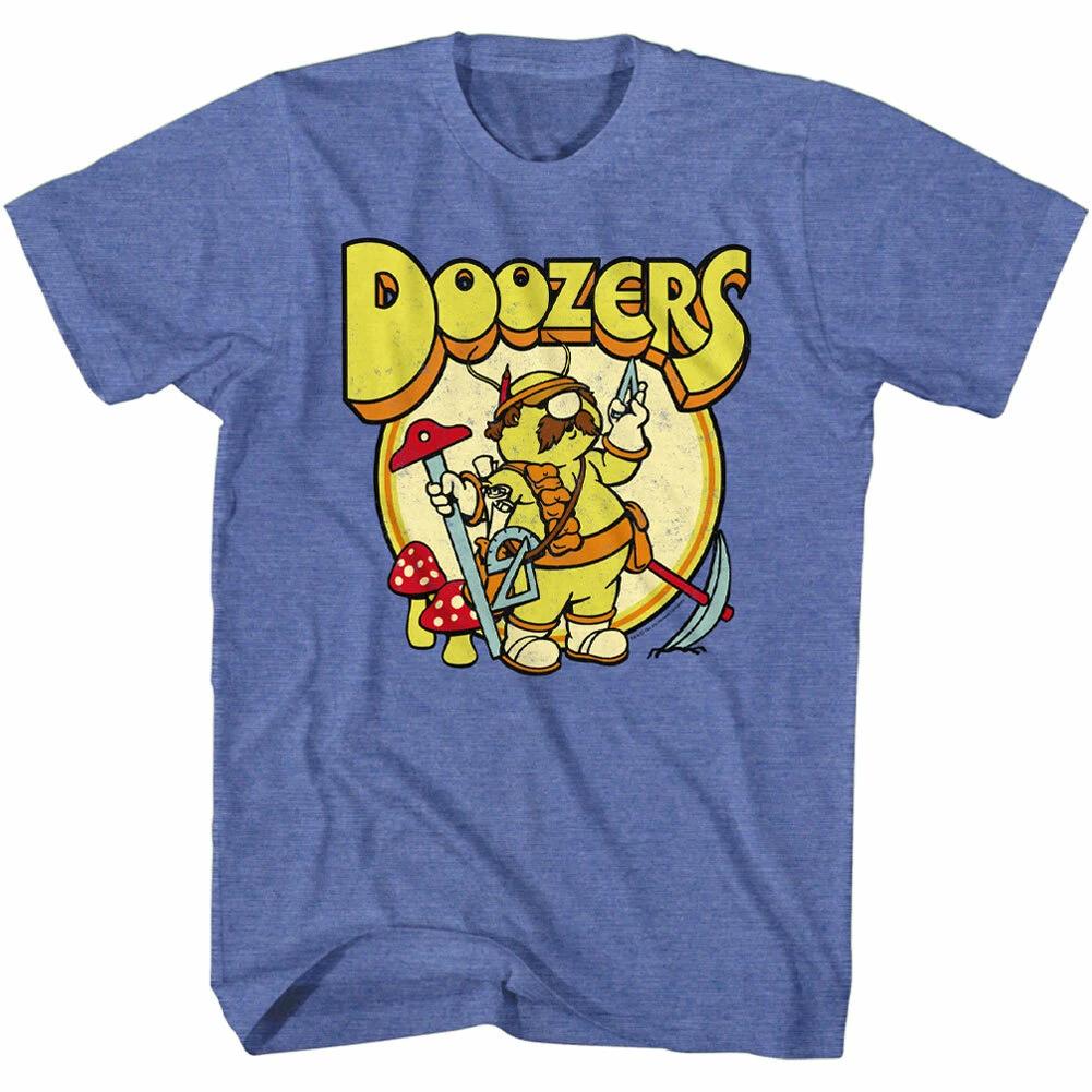 Fraggle Rock Jim Henson Mushrooms Doozers Contractor Cave Working Men s T Shirt M