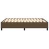 Vidaxl Bed Frame Without Mattress, Dark Brown, 140X190 Cm, Fabric