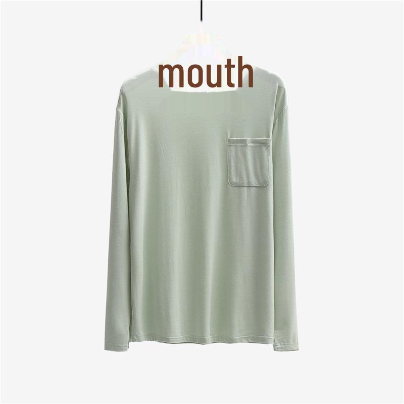 Pánské prodyšné pyžamo s dlouhým rukávem, volný střih, šetrné k pokožce, velké velikosti, pro vnitřní/venkovní nošení