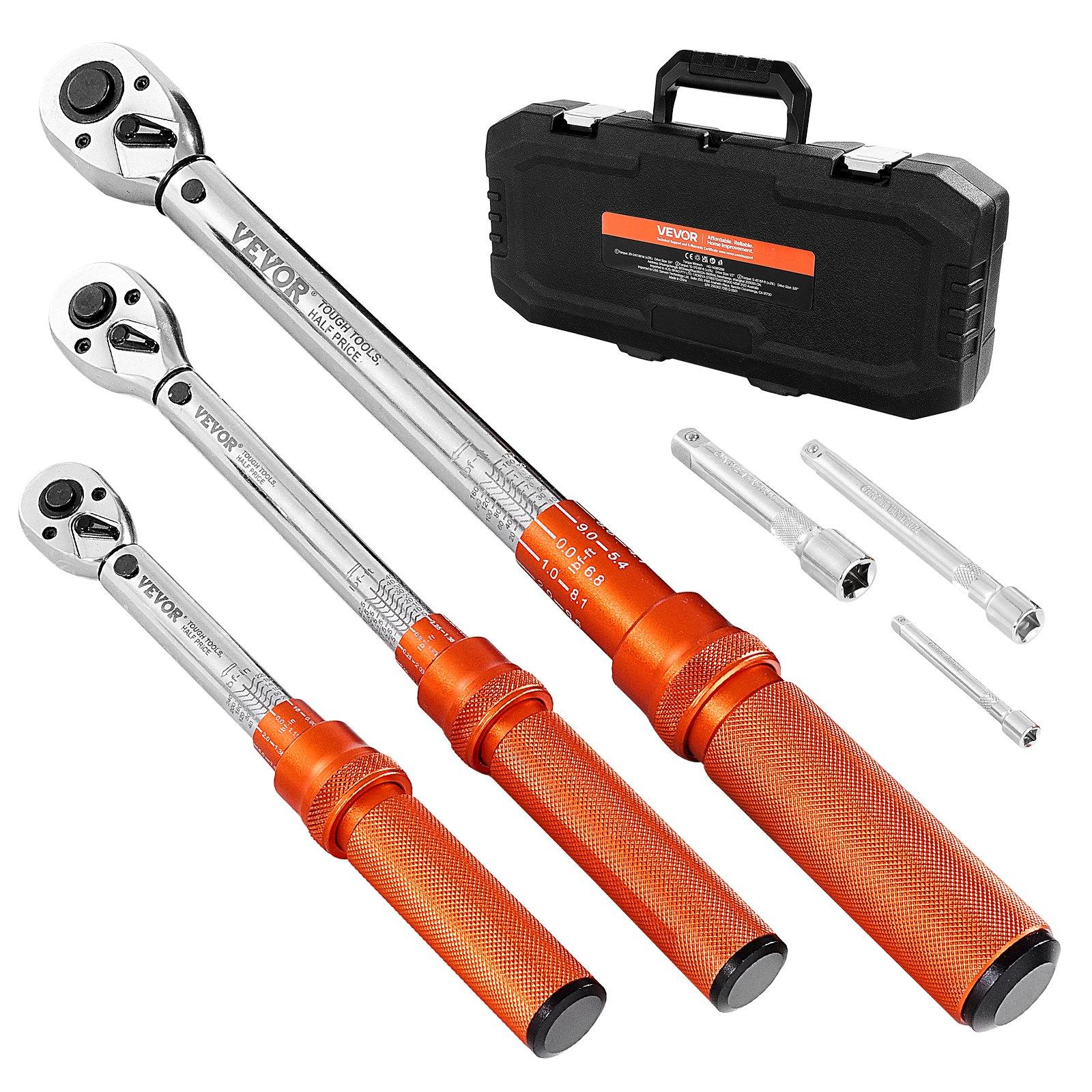VEVOR Click Torque Wrench Set, 3