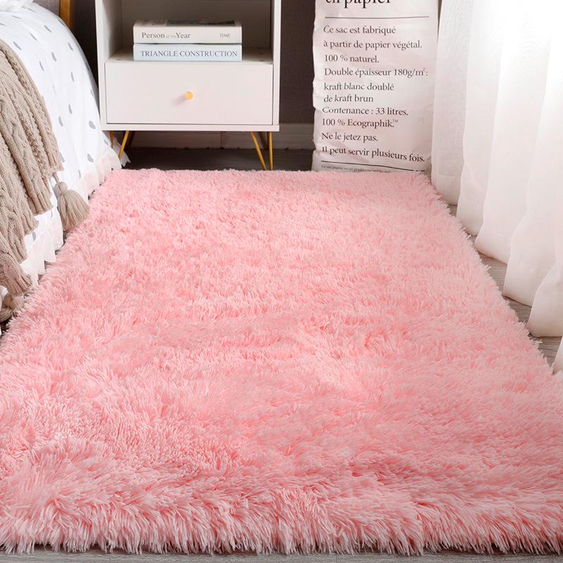 Plush Long Hair Bedside & Living Room Carpet
