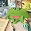 1Pc Funny Big Mouth Frog Pen Bag Students Large Capacity Desktop Stationery Storage Plush Pencil Case