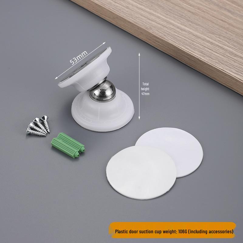 Magnetic Silicone Door Stopper - Punch-Free, Silent, Anti-Collision for Home, RV, Bathroom, Floor, and Room Doors