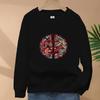 Autumn/Winter Unisex Warm Velvet Sweatshirt with Chinese-Style Embroidery Design