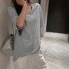 Women V Neck Short Sleeve T Shirt Casual Loose Fit Basic Tee