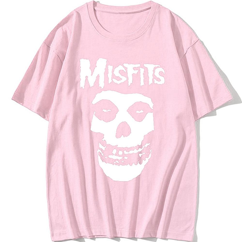 New Men's Hip-hop Punk Skull Misfits Brand Cotton Short-sleeve T-shirt Marve Graphic T Shirts  Harajuku  Graphic T Shirts