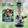 Plastic Bird Feeder Automatic Bird Feeding Bowl Bird Hanging Food Dispenser  Outdoor