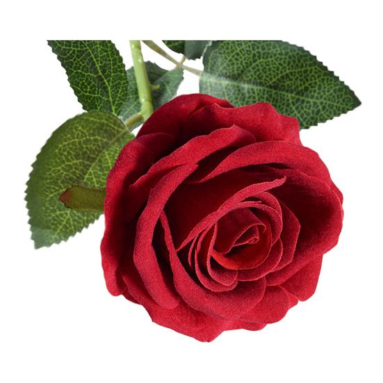 Artificial Rose Flower Realistic Long Stem Fake Silk Rose Bouquet for Party Home Wedding Centerpiece Office Table Decor