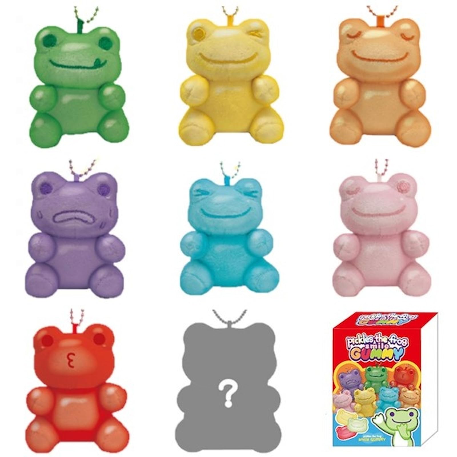 

Nakajima Corporation Pickles the Frog Smile Gummy Blind 8 Colors Available Colors Cannot Be H8 x x D6cm Mascot, (Sold Individually, Specified),