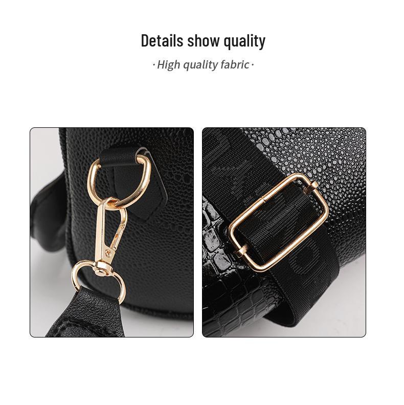 Women's 2025 Fashion Crocodile Texture Handbag: Stylish Single-Shoulder Crossbody Bag
