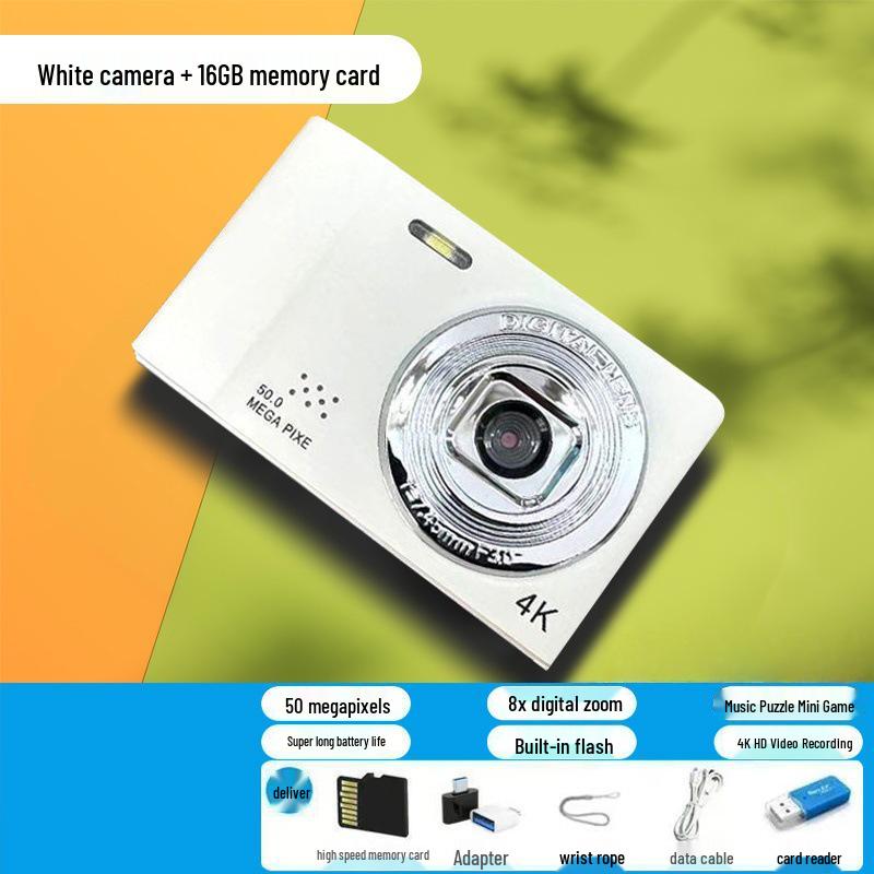 Pixel HD 5000W Dual CCD Retro Digital Camera for Students - Model D04