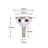 Stainless Steel Funnel Kitchen Oil Liquid Funnel Metal Funnel with Detachable Filter Wide Mouth Funnel for Canning Kitchen Tools
