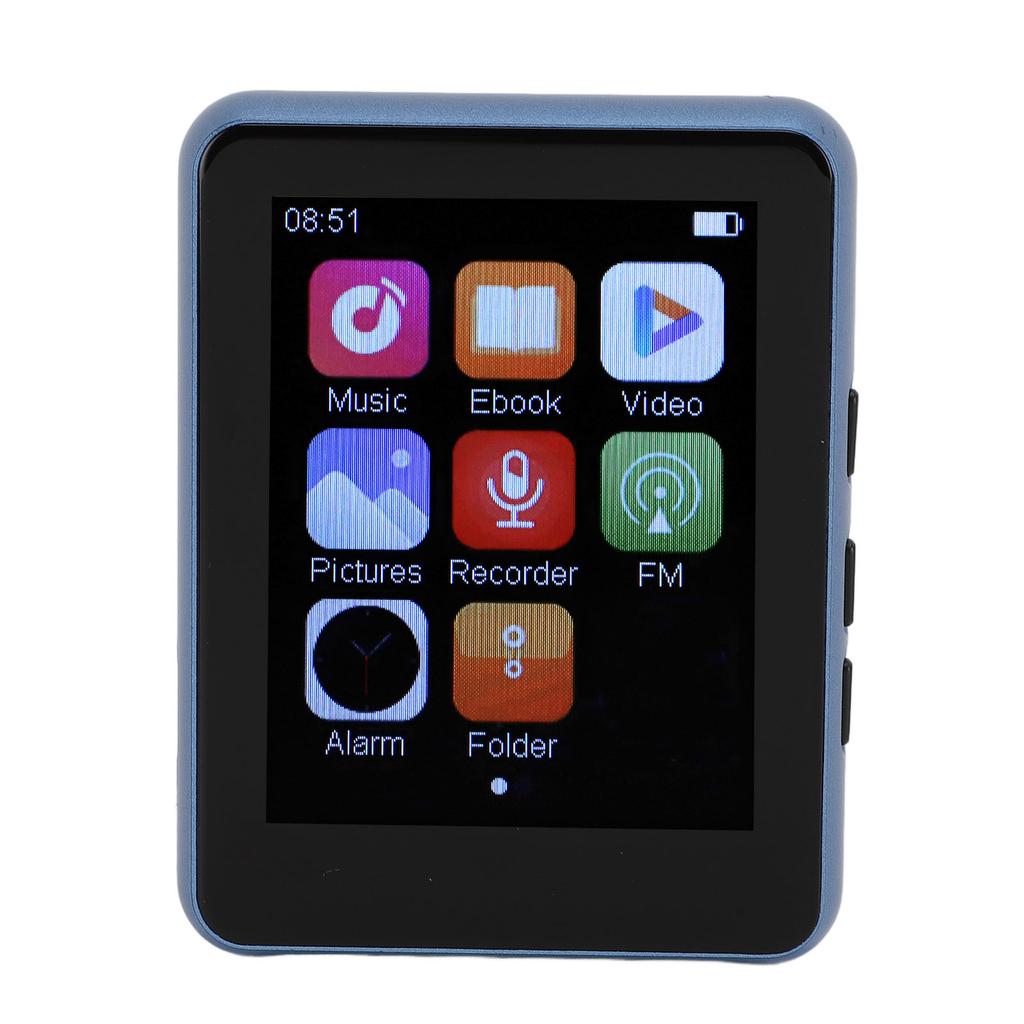 Portable MP3 Player with Speaker Earphones 2.4 Inch Full Touch Screen HiFi Lossless Sound Music