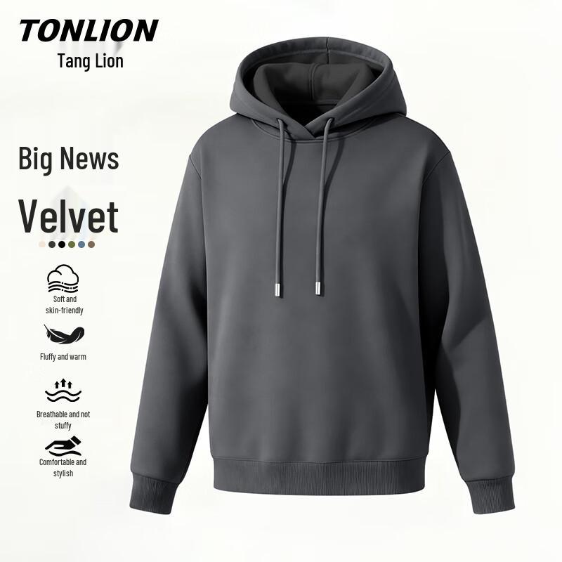 

TonLion Men s Warm Fleece Pullover Hoodie XL
