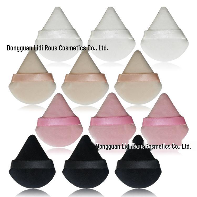 Éponge de maquillage triangulaire en daim