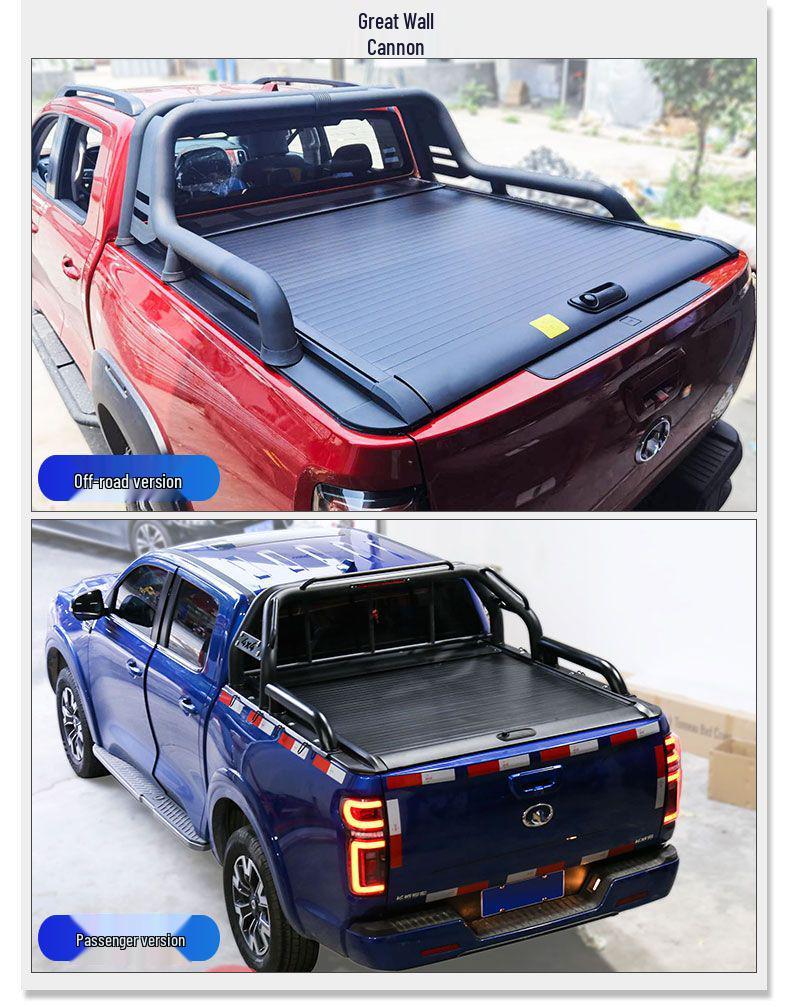 Dodge Ram Tailgate Roller Cover - Electric/Manual Push-Pull Flat Bed Accessory for Pickup Truck Modification
