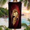 Gladiator Helmet Fashion Beach Towel: Ideal for Summer Adventures Soft, absorbent and quick drying suitable for swimming and bathing