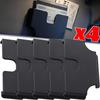 Car Sun Visor Ticket Clip ID Bank Card Storage Holder Auto Dashboard Organizer Black Plastic Mount for Daily Driving Commuting