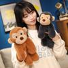 Carina bambola scimmietta finta peluche bambola scimmia sdraiata bambola di pezza calmante per bambini regalo di compleanno
