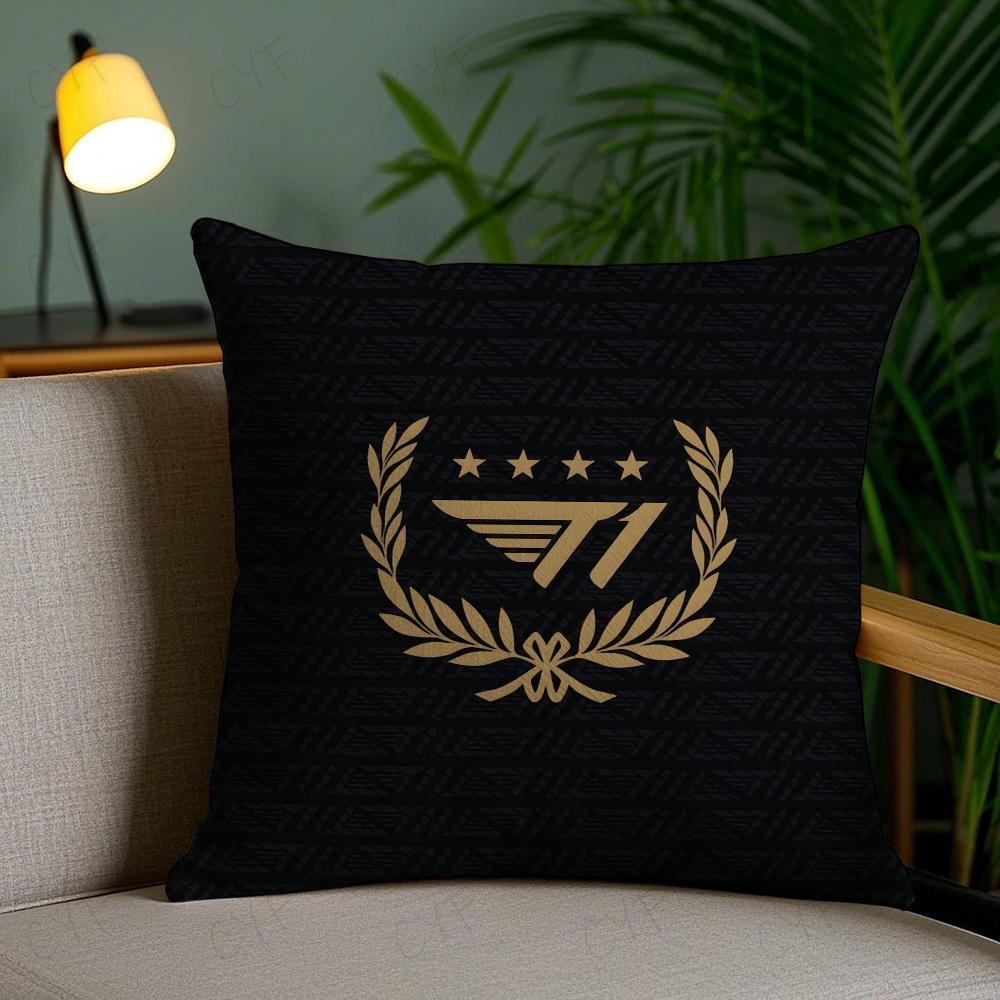 F-Faker Lols Skt T1 Five Champion Pillow Case Anti-Dustmite Pillowcase Invisible Zipper Silky Short Plush Sofa Cushion Cove