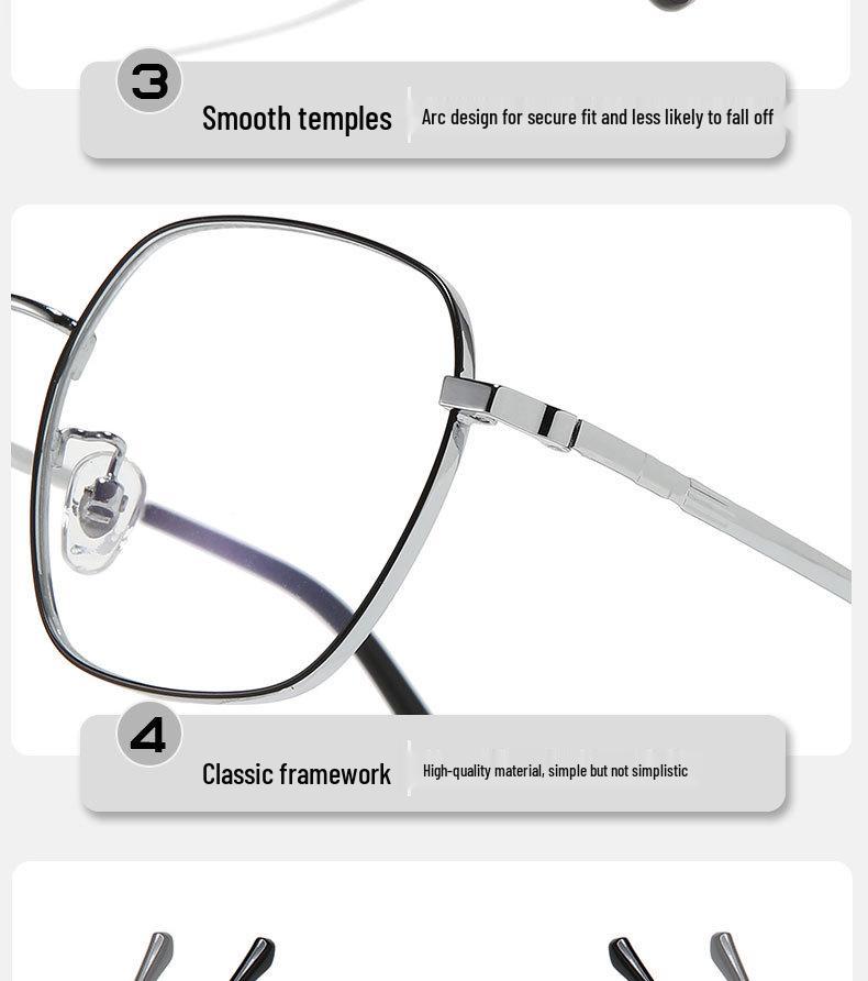 Ultra-light Retro Round Metal Eyeglass Frames for Myopia - Stylish & High-Quality Student Frames