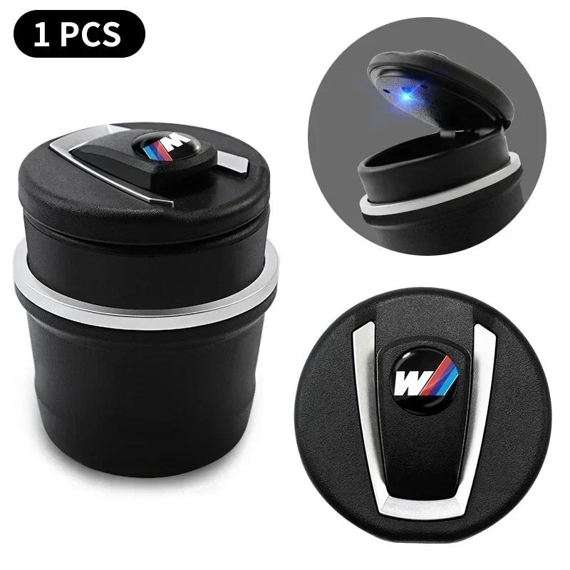 2025 E46 x5 Car Cigarette Ashtray Cup With Lid With LED Light Portable For BMW M M3 M5 M6 X3 E46 E90 E39 F10 F20 F30 G20 E60 E36