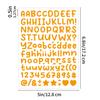 0.5-inch English Letter Sticker Small Size Gu Card Greeting Card Decorative Hand Note Scrapbook Letter Sticker