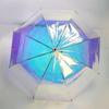 Creative Color Changing Umbrella Transparent PVC Long Handle Umbrella Windproof Colorful Girls Umbrellas Guarda Chuva Gift SY323