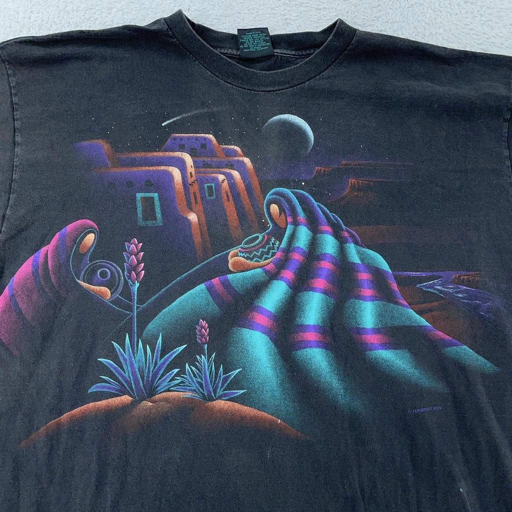 Vintage Colorado Double Sided Shirt Mens XL Native Squaw Southwestern Tee 90s