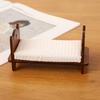 Schlafzimmer Einzelbett Miniatur Möbel Modell Puppenhäuser Zubehör Realistisches Blumenlaken Spielset 1:12