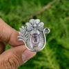 Natural African Amethyst Promise Flower Adjustable Ring 925 Silver For Women
