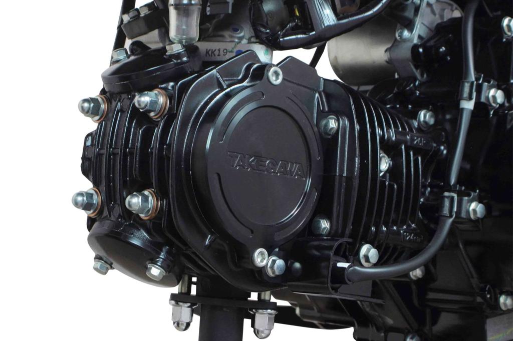 SP Takekawa 01-18-1049 L.Cylinder Head Side Cover, Black, Ducks 125, Monkey 125, CT125, Super Cub 110, etc