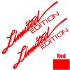 1 Pair 16cm Long LIMITED EDITION Reflective Car Stickers Motorcycle Moto Body Helmet Windshield Accessories Decals For BMW Honda