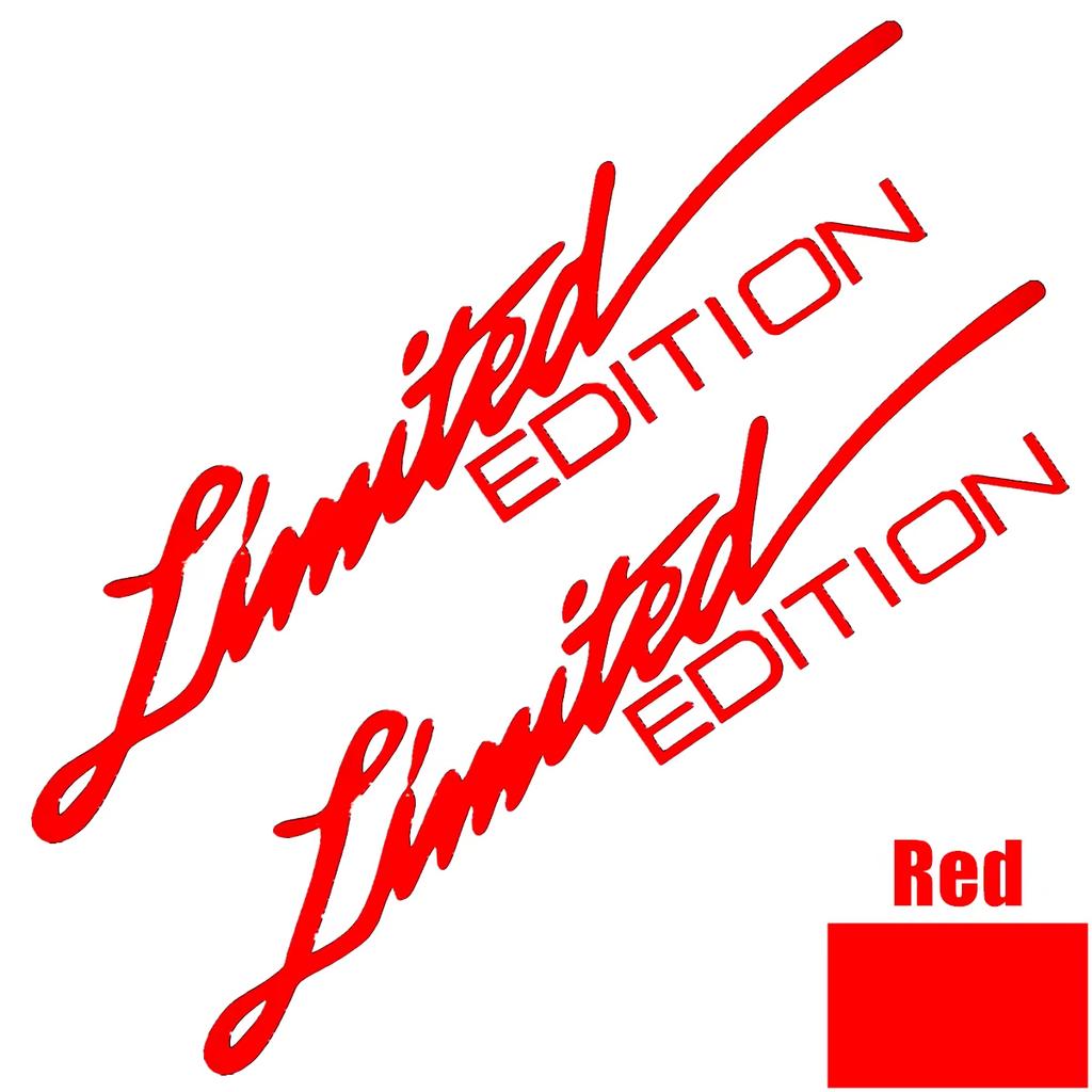 1 Pair 16cm Long LIMITED EDITION Reflective Car Stickers Motorcycle Moto Body Helmet Windshield Accessories Decals For BMW Honda