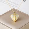 New Trendy Openable Religious Virgin Mary Saint Jude Zircon Photo Box Pendant Necklace for Female Male Daily Party Jewelry