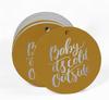 Inkdotpot Real Gold Foil Baby It's Cold Outside Baby Shower Tags Favor Hang Paper Tags 100