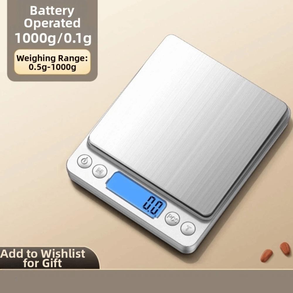 Stainless Steel Digital Kitchen Scale LCD Display Coffee Balance Scale  For Diet Tracking